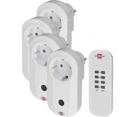 Set de 4 enchufes radio-control remoto Comfort-Line 4x IP20