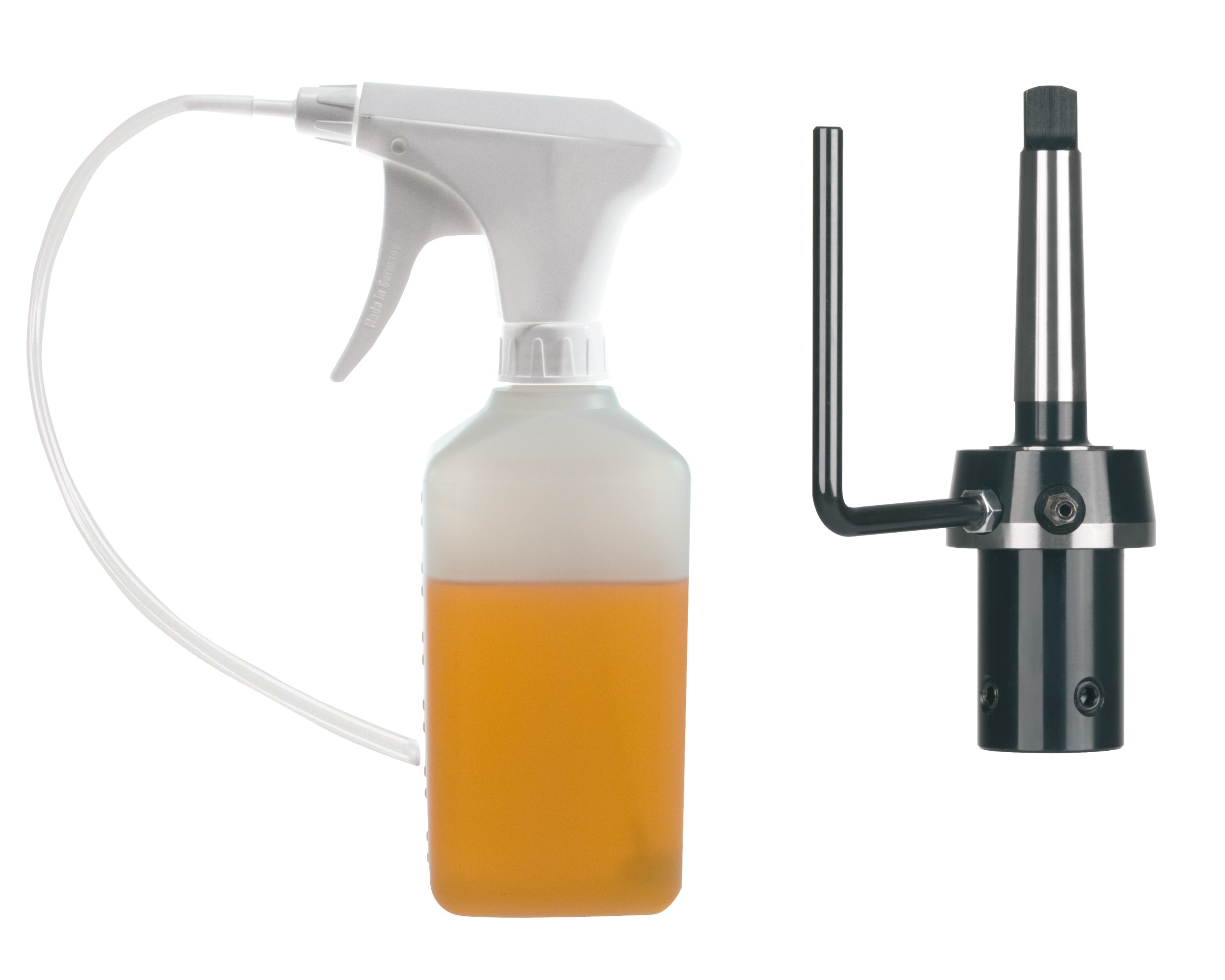 Soporte para brocas huecas Weldon CM2 + Botella refrigerante