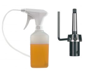 Soporte para brocas huecas Weldon CM3 + Botella refrigerante