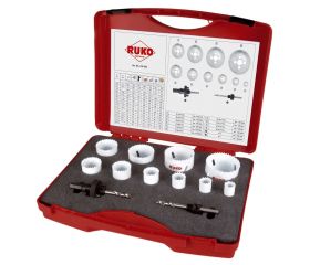 Juego de 12 coronas perforadoras HSS-Co 8 para mantenimiento tipo Universal
