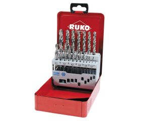 Juego de 19 brocas DIN 338 Tipo VA HSSE-Co 5 en estuche de metal