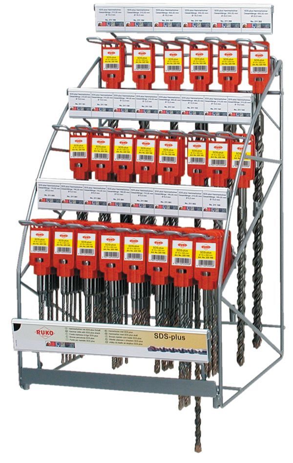 Expositor SDS-plus Combi: Brocas SDS-plus S4 + Cinceles SDS-plus