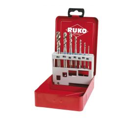 RUKO 235050 - Juego de 2 machos para roscar a mano MFDIN2181HSS  rectificados con rosca MF5 x 0,5mm