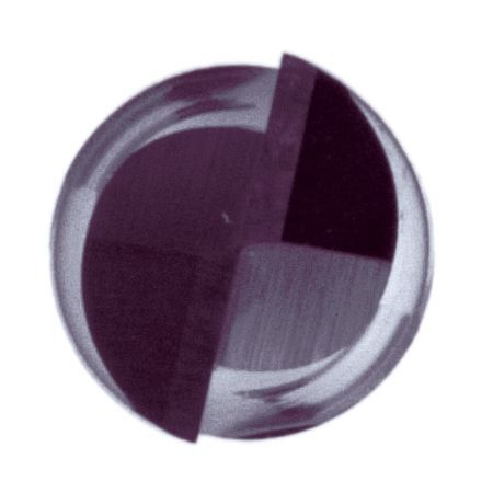 Fresa frontal de metal duro integral tipo N TiAIN DIN 6527 L / 6528 con 2 labios de corte