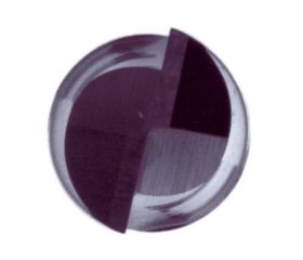 Fresa frontal de metal duro integral tipo N TiAIN DIN 6527 L / 6528 con 2 labios de corte