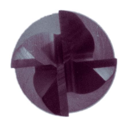 Fresa frontal de metal duro integral tipo N TiAIN DIN 6527 L / 6528 con 4 labios de corte