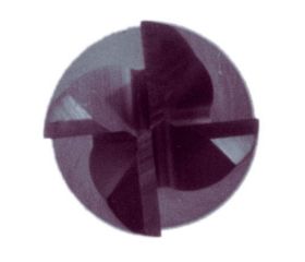 Fresa frontal de metal duro integral tipo N TiAIN DIN 6527 L / 6528 con 4 labios de corte