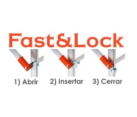 Andamio de aluminio con sistema de anclaje rápido Fast and Lock 100