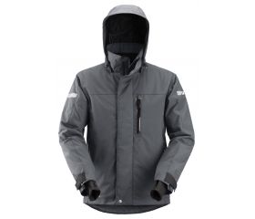 1102 Chaqueta impermeable con aislamiento AllroundWork gris acero/ negro