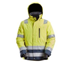 1132 Chaqueta con aislamiento 37.5® impermeable de alta visibilidad clase 3 amarillo-azul marino