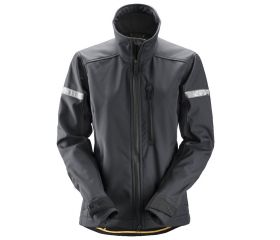 1207 Chaqueta de mujer softshell AllroundWork gris acero/ negro