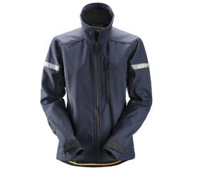 1207 Chaqueta de mujer softshell AllroundWork azul marino/ negro