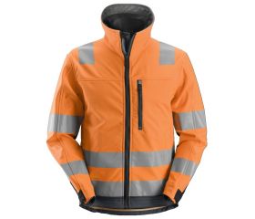 1230 Chaqueta Softshell de alta visibilidad clase 3 AllroundWork naranja/ gris acero