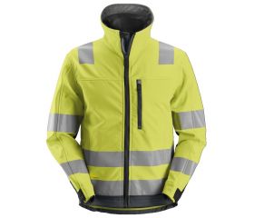 1230 Chaqueta Softshell de alta visibilidad clase 3 AllroundWork amarillo/ gris acero