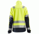 1237 Chaqueta Softshell de alta visibilidad para Mujer clase 2/3 AllroundWork amarillo-azul marino