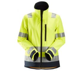 1237 Chaqueta Softshell de alta visibilidad para Mujer clase 2/3 AllroundWork amarillo-azul marino