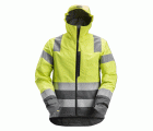 1330 Chaqueta impermeable de alta visibilidad clase 3 AllroundWork amarilla/ gris acero