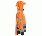 1347 Chaqueta impermeable de alta visibilidad para mujer clase 2/3 AllroundWork naranja-gris acero