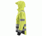 1347 Chaqueta impermeable de alta visibilidad para mujer clase 2/3 AllroundWork amarillo-gris acero