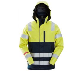 1361 Chaqueta impermeable de alta visibilidad clase 3 ProtecWork amarillo-azul marino