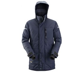 1800 Parka impermeable con aislamiento AllroundWork 37.5® azul marino/ negro