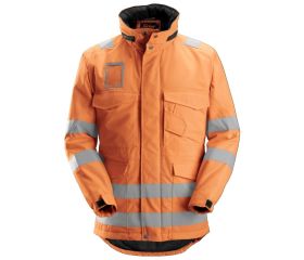 1823 Chaqueta larga de invierno de alta visibilidad clase 3 naranja