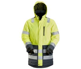 1830 Parka impermeable de alta visibilidad clase 3 AllroundWork amarillo-gris acero