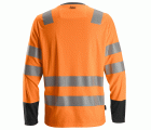 2433 Camiseta de manga larga de alta visibilidad clase 2 naranja-negro