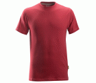 2502 Camiseta de manga corta clásica rojo intenso