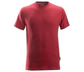 2502 Camiseta de manga corta clásica rojo intenso