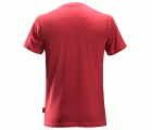 2502 Camiseta de manga corta clásica rojo intenso