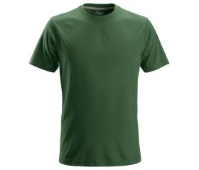 2502 Camiseta de manga corta clásica verde forestal