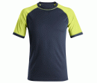 2505 Camiseta de manga corta Neon azul marino-amarillo neon