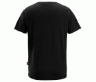 2512 Camiseta de manga corta con cuello en V negro