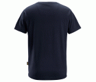 2512 Camiseta de manga corta con cuello en V azul marino
