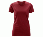 2516 Camiseta de manga corta para mujer rojo