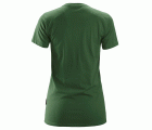 2516 Camiseta de manga corta para mujer verde forestal