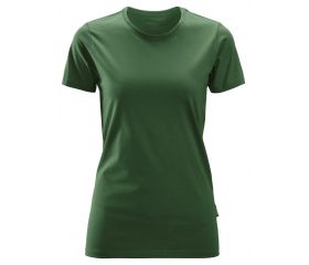 2516 Camiseta de manga corta para mujer verde forestal