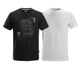 2522 Pack de 2 camisetas Negro/Blanco