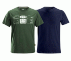 Pack de 2 camisetas 2522 Verde Bosque/Azul Marino
