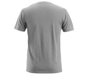 2527 Camiseta de manga corta de lana AllroundWork Gris jaspeado