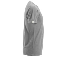 2527 Camiseta de manga corta de lana AllroundWork Gris jaspeado