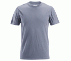 2527 Camiseta de manga corta de lana AllroundWork Azul jaspeado
