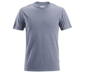2527 Camiseta de manga corta de lana AllroundWork Azul jaspeado