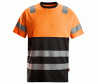 2535 Camiseta de manga corta de alta visibilidad clase 1 negro-naranja