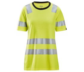 2537 Camiseta de manga corta para mujer de alta visibilidad clase 2 amarillo