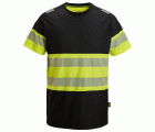 2538 Camiseta de manga corta de alta visibilidad clase 1 negro-amarillo