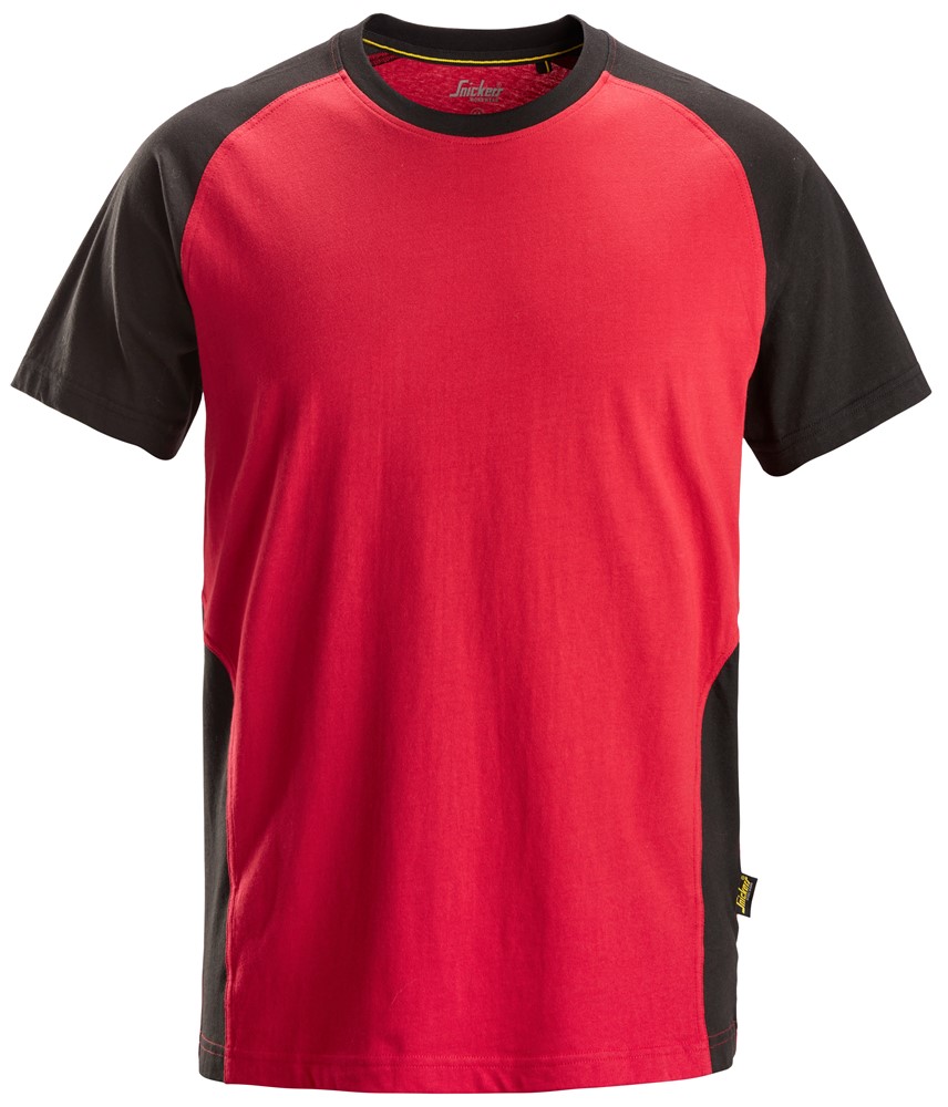 Imagen del producto 2550 Camiseta de manga corta bicolor rojo-negro
