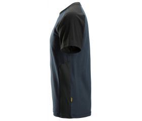 2550 Camiseta de manga corta bicolor azul marino-negro