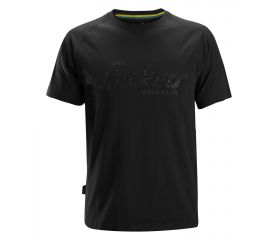 2580 Camiseta con logo en relieve Negro